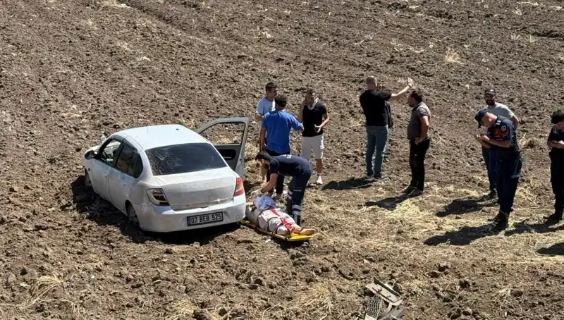 Osmaniye'de Otomobil Tarlaya Uçtu: Kaza Anı ve Sonrası Yaşananlar